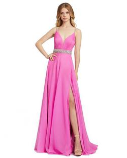 Style 48896 Mac Duggal Pink Size 8 Tall Height Prom Side slit Dress on Queenly