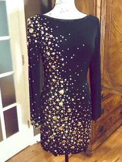 MoriLee Black Size 8 50 Off Pageant Holiday Euphoria Medium Height Cocktail Dress on Queenly