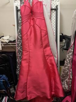 Rachel Allan Hot Pink Size 12 Prom Mermaid Dress on Queenly