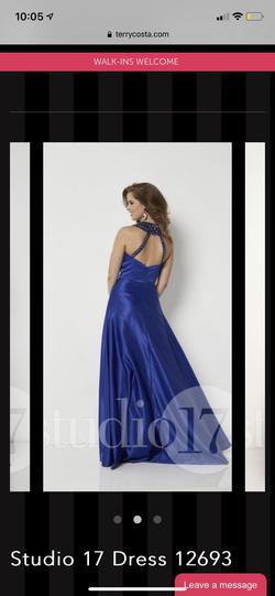 studio17 Royal Blue Size 24 Plus Size Prom Straight Dress on Queenly