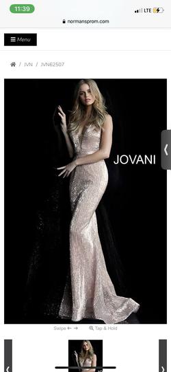 Jovani Nude Size 0 Prom Jewelled Straight Dress on Queenly