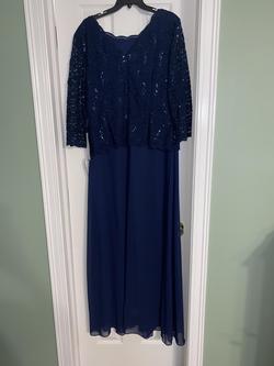 Alex Evenings Blue Size 18 Straight Dress on Queenly