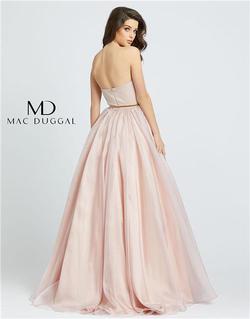 Style 25943 Mac Duggal Pink Size 14 Tall Height Strapless Prom Ball gown on Queenly
