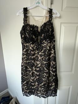 Cinderella Black Size 12 Prom Cocktail Dress on Queenly