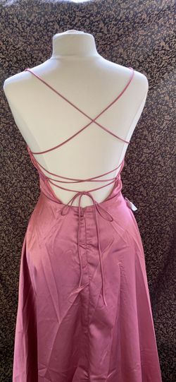Akira Pink Size 12 Corset Prom A-line Dress on Queenly