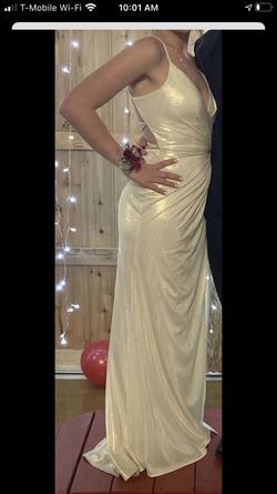 Memories bridal White Size 6 Side Slit Straight Dress on Queenly