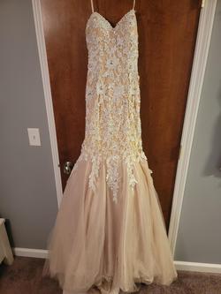 Vienna Nude Size 2 Strapless Prom Mermaid Dress on Queenly