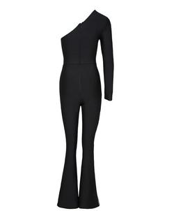 Pink Apple Black Size 12 Tall Height Nightclub Interview Floor Length Jumpsuit Dress on Queenly