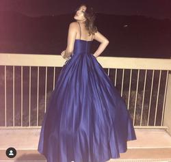 Windsor Royal Blue Size 4 Fitted Prom Ball gown on Queenly