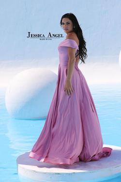 Style 332 Jessica Angel Purple Size 4 Tall Height Prom Mermaid Dress on Queenly