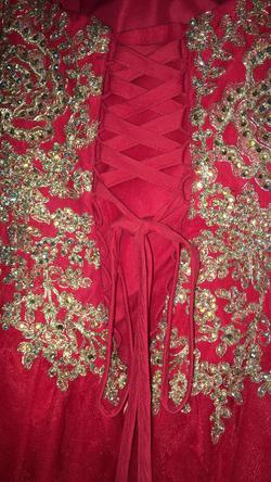 Anny Lee Red Size 18 Gold Ball gown on Queenly