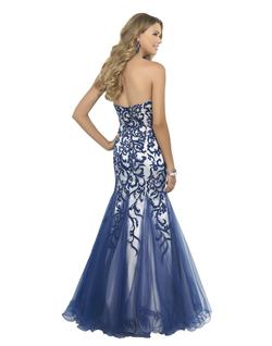 Style 10013 Blush Prom Blue Size 8 Mermaid Dress on Queenly