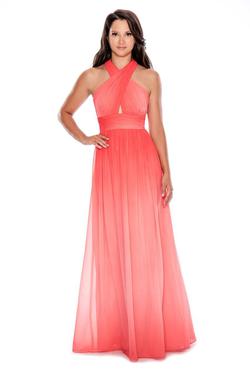 Style 183099 Decode  Orange Size 4 Tall Height A-line Dress on Queenly