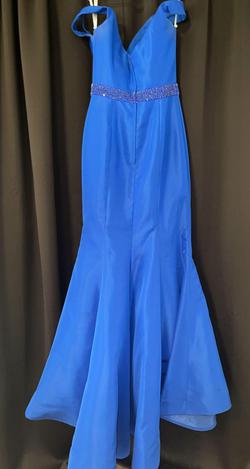 Sherri Hill Blue Size 4 $300 Mermaid Dress on Queenly