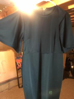 Ashley Lauren Green Size 14 Holiday Cocktail Dress on Queenly