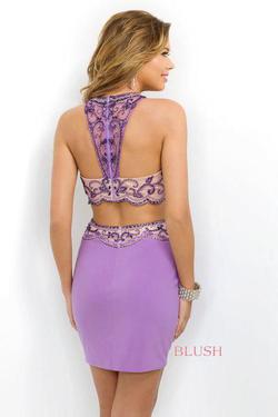Blush Prom  Purple Size 0 Tall Height Bodycon Straight Dress on Queenly