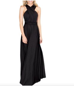 Style B073CGBPLG IWEMEK Black Size 6 Tall Height Bridesmaid Prom Straight Dress on Queenly