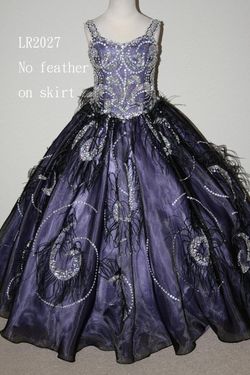 Style LR2027 Little Rosie Purple Size 00 Cupcake Prom Ball gown on Queenly
