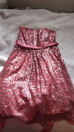 Way in Hot Pink Size 2 Strapless Prom A-line Dress on Queenly