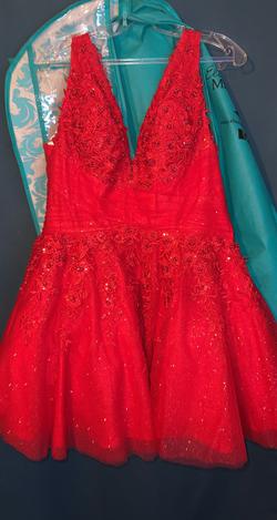 Elizabeth Michaels Red Size 14 Homecoming Pockets A-line Dress on Queenly