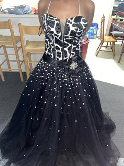 Tony Bowls Black Size 10 Pageant Prom Train Dress on Queenly