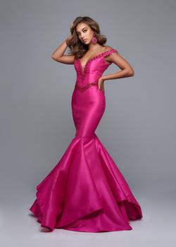 Ritzee Pink Size 2 Floor Length Jewelled Mermaid Dress on Queenly