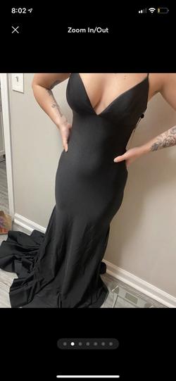 Style 53879 Sherri Hill Black Size 2 Floor Length Corset Mermaid Dress on Queenly