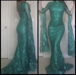 Portia & Scarlett Green Size 0 Pageant High Neck Prom Mermaid Dress on Queenly