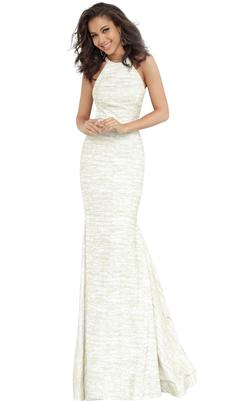 Jovani White Size 0 Jovanni Prom Straight Dress on Queenly