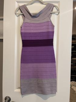 Bebe Purple Size 4 Lavender Bodycon Cocktail Dress on Queenly