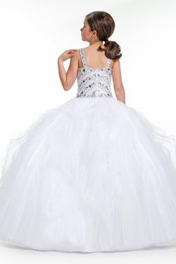 Style 1511 Rachel Allan White Size 00 Jewelled Cotillion 1511 Ball gown on Queenly