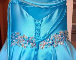 Tiffany Designs Blue Size 6 Corset Girls Size Ball gown on Queenly