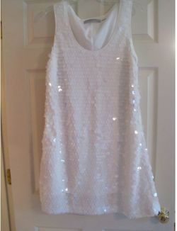 Marc New York White Size 0 Sequin Cocktail Dress on Queenly