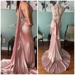 Sherri Hill Pink Size 4 Bodycon One Shoulder Prom Train Dress on Queenly