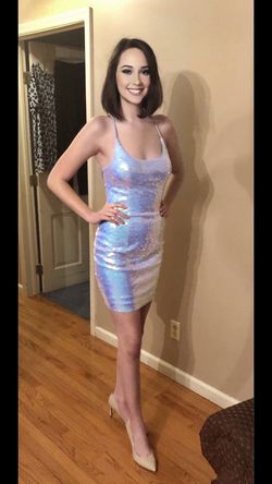 Alyce Paris Silver Size 2 50 Off Homecoming Holiday Corset Cocktail Dress on Queenly