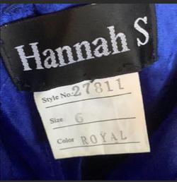Hannah S Blue Size 6 Tall Height Strapless Cocktail Dress on Queenly