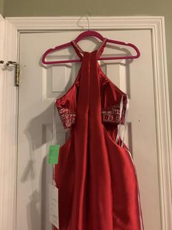 Rachel Allan Red Size 0 Beaded Top Cut Out Prom Mermaid Dress on Queenly