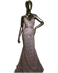 Jovani Pink Size 6 Bridesmaid Lace Mermaid Dress on Queenly