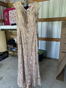 Gold Size 18 Cocktail Dress on Queenly