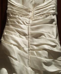 David's Bridal White Size 10 70 Off Mermaid Dress on Queenly