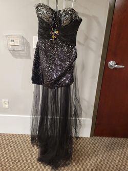 Style L44316 Precious Formals Black Size 6 Homecoming 50 Off Cocktail Dress on Queenly