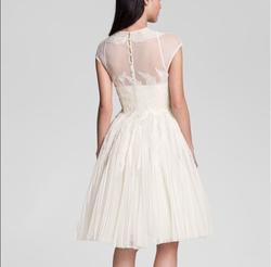Ted Baker White Size 2 Sweet 16 Bridal Shower Sheer Lace Cocktail Dress on Queenly