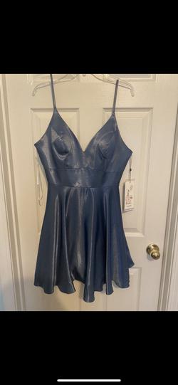Alyce Paris Blue Size 12 Homecoming Wedding Guest Prom A-line Dress on Queenly
