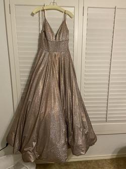Sherri Hill Gold Size 6 Pageant Tall Height Prom Ball gown on Queenly