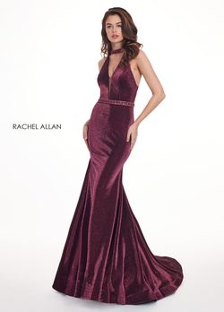 Style 6436 Rachel Allan Red Size 8 Cut Out Prom Tall Height Mermaid Dress on Queenly