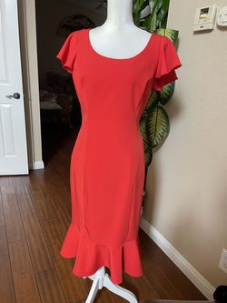 antonio melani Red Size 8 Interview Cap Sleeve Cocktail Dress on Queenly