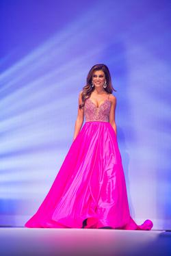 Custom Sherri Hill Hot Pink Size 0 Custom Embroidery Spaghetti Strap Ball gown on Queenly