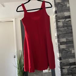Kenar Red Size 2 Cocktail Boat Neck Mini Studded A-line Dress on Queenly