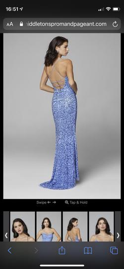 Primavera Blue Size 0 Corset Prom Straight Dress on Queenly