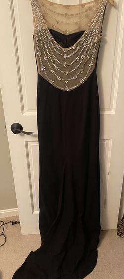 Sherri Hill Black Size 8 Medium Height Floor Length Straight Dress on Queenly